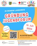 Miniaturbild zu:Save the date! Gründung des Jugendforums im Landkreis Lichtenfels am 13. Juli 2024 um 11:00 - 17:00 Uhr in Kloster Banz!